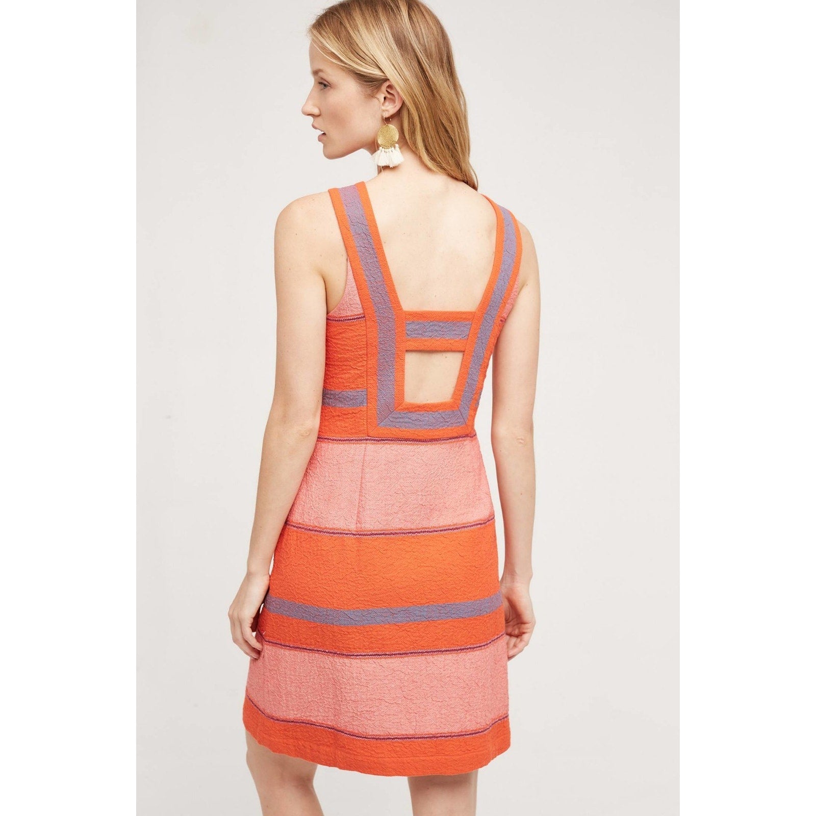 NEW Anthropologie $168 Sorbet Stripe Shift Dress HD in Paris Size 6 Mini