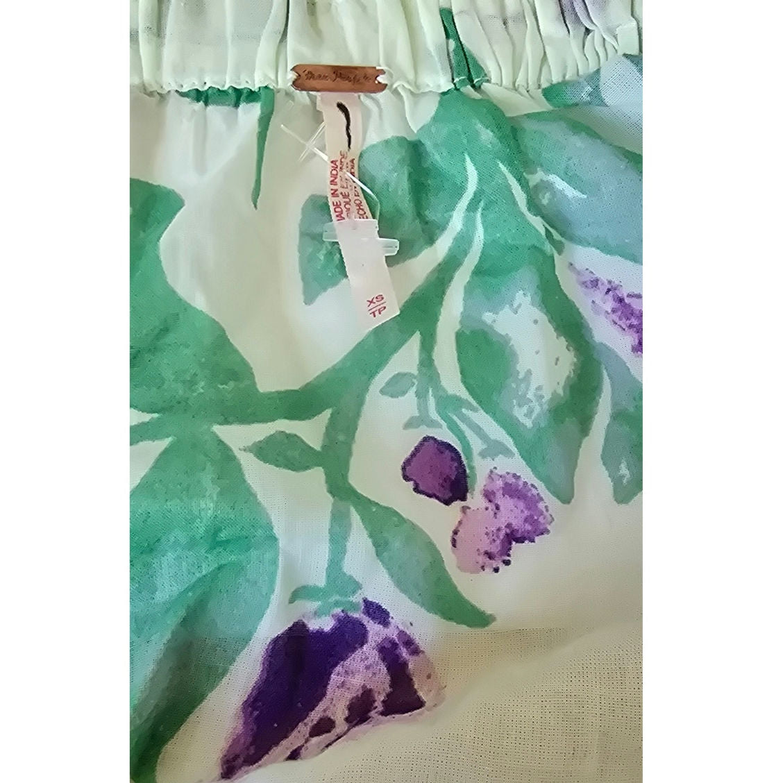 New Free People Golden Hour Floral Maxi Dress $168  X-SMALL Purple Green Boho