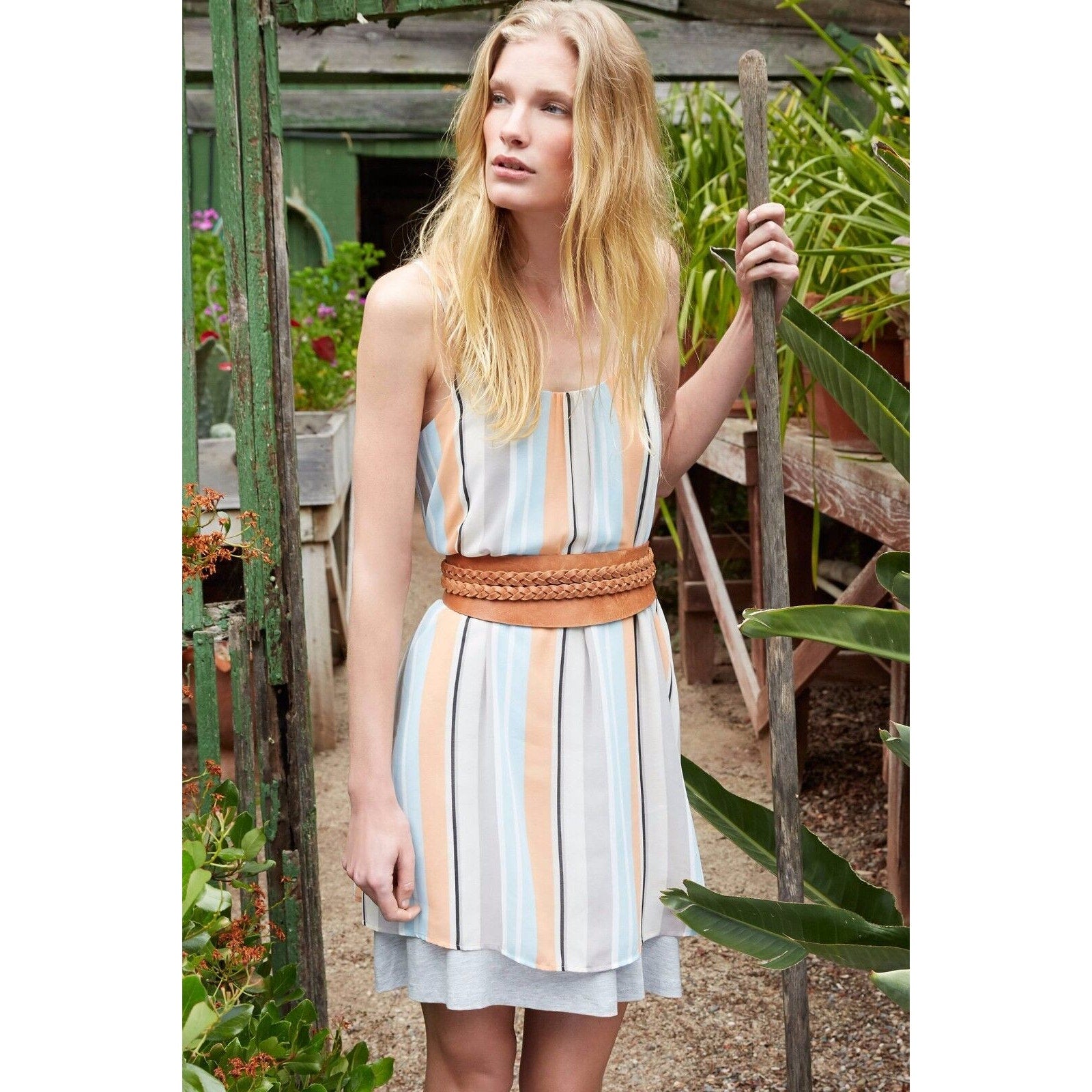 New Anthropologie Layered Laurel Tunic Dress by Dolan Left Coast $128 Sz Large