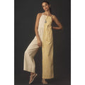 New ANTHROPOLOGIE Rita Row Neo Sleeveless Square-Neck Jumpsuit $323 Small Yellow