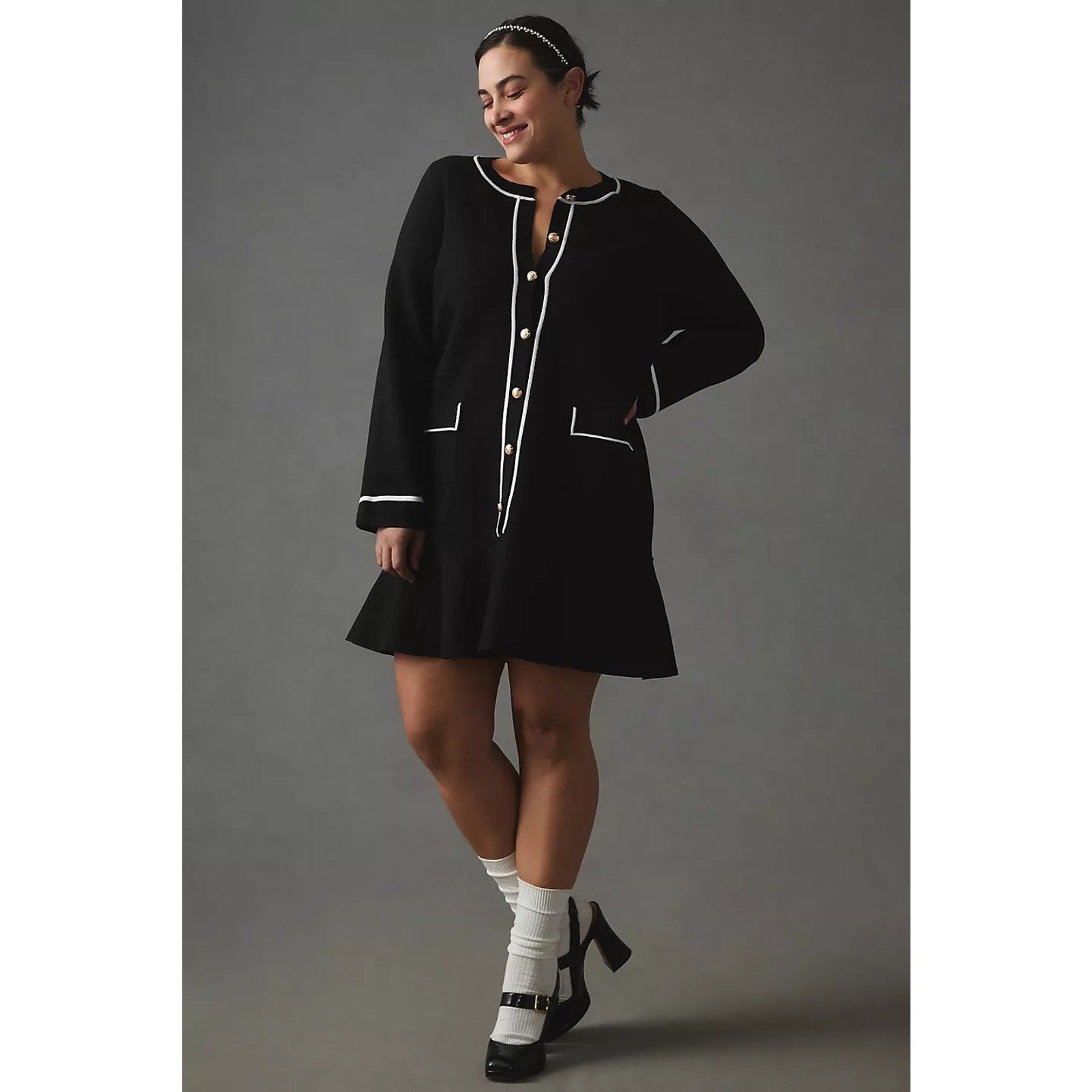 Anthropologie Endless Rose Mini Sweater Dress