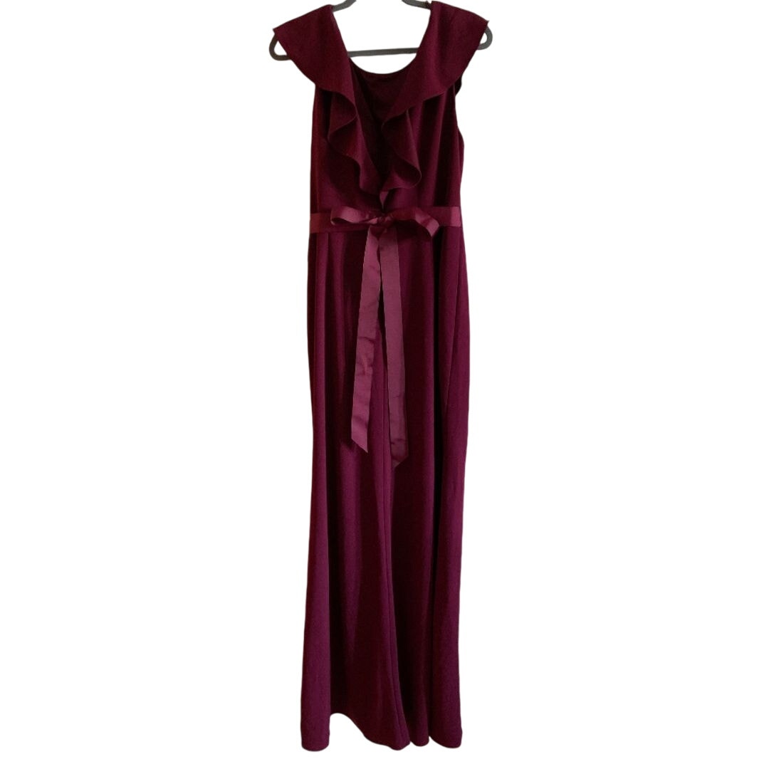 Anthropologie BHLDN Eliot Dress by Adrianna Papell $220 Sz 2 Wine Cabernet