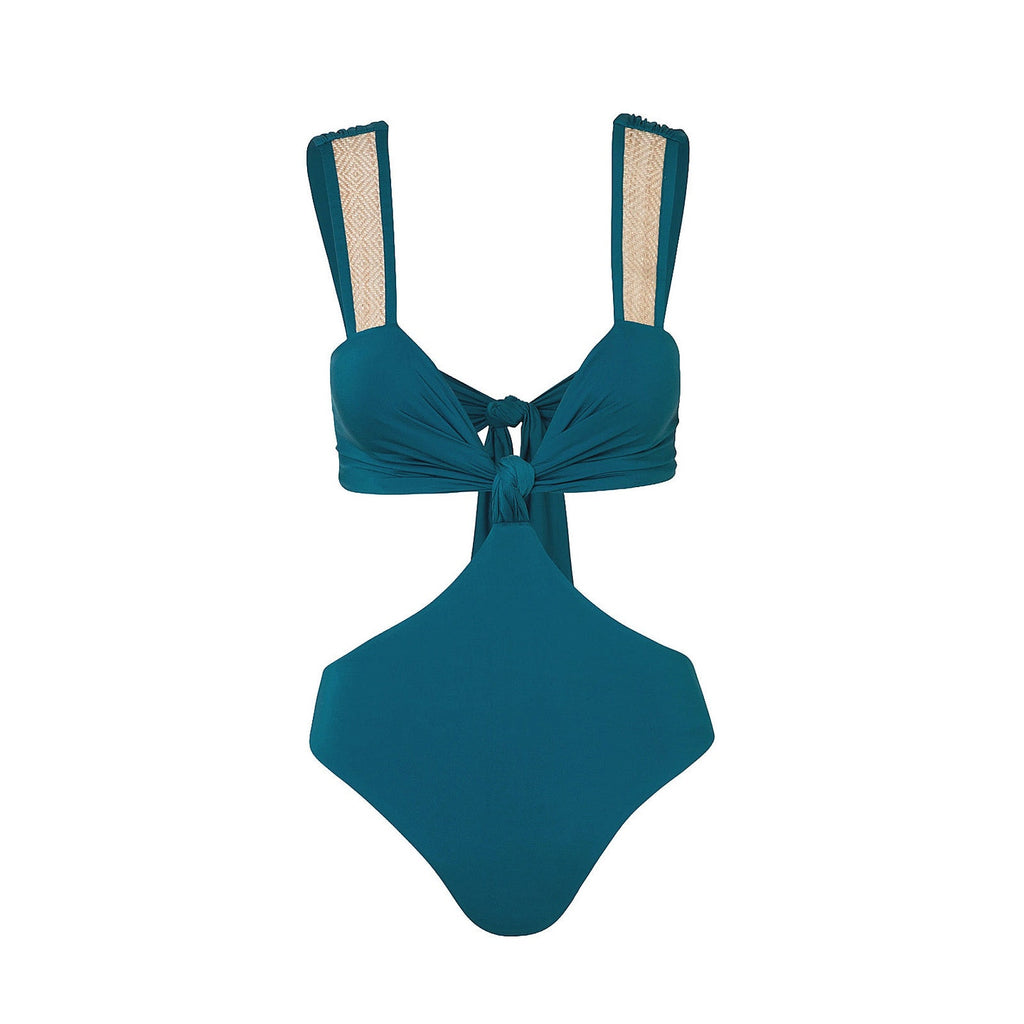 Armantia Magdalena One Piece Swimsuit US SIZE 2 Emerald Green Armantia