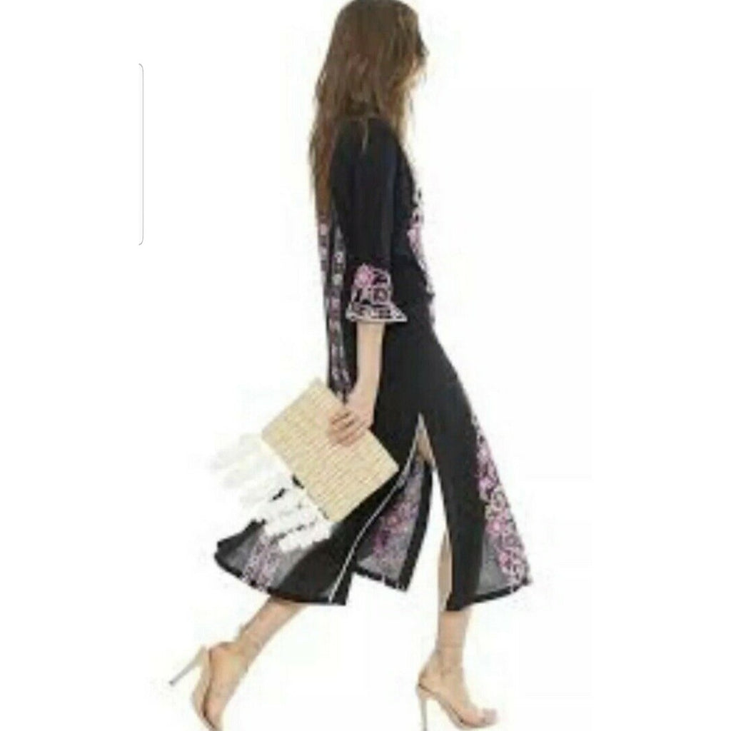 New Anthropologie by Misa Durand Floral Embroidered Midi Dress $370 Size XS