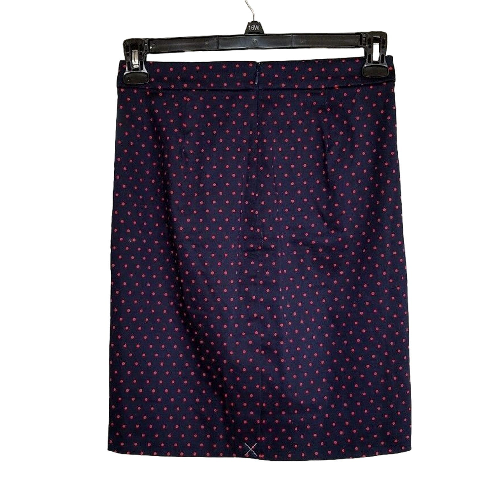 Crew Printed Pencil Skirt in Sateen Polka Dot Career