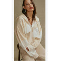 New House of Sunny Patchwork Landscape Hoodie UNISEX $149 SMALL Full Zip Jacket