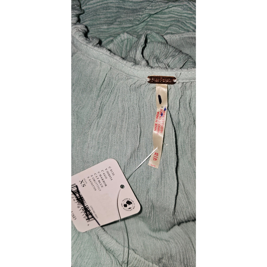 New Free People If Only Maxi Skirt Set $168 X-SMALL Harbor Green Boho Chic