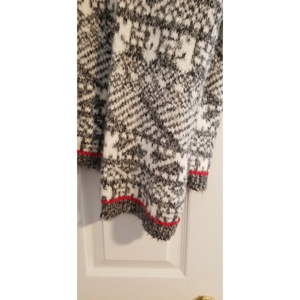 New Anthropologie by Line Geo Fairsile Half-Zip Pullover Size Small Grey