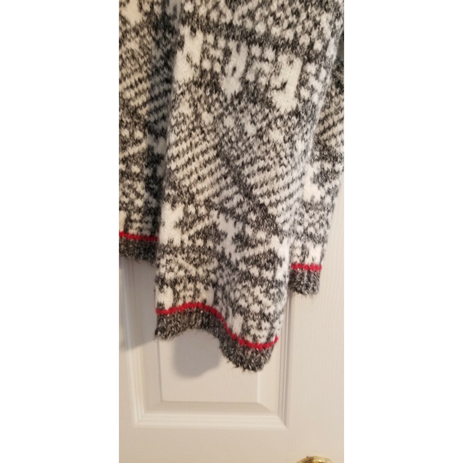 New Anthropologie by Line Geo Fairsile Half-Zip Pullover Size Small Grey