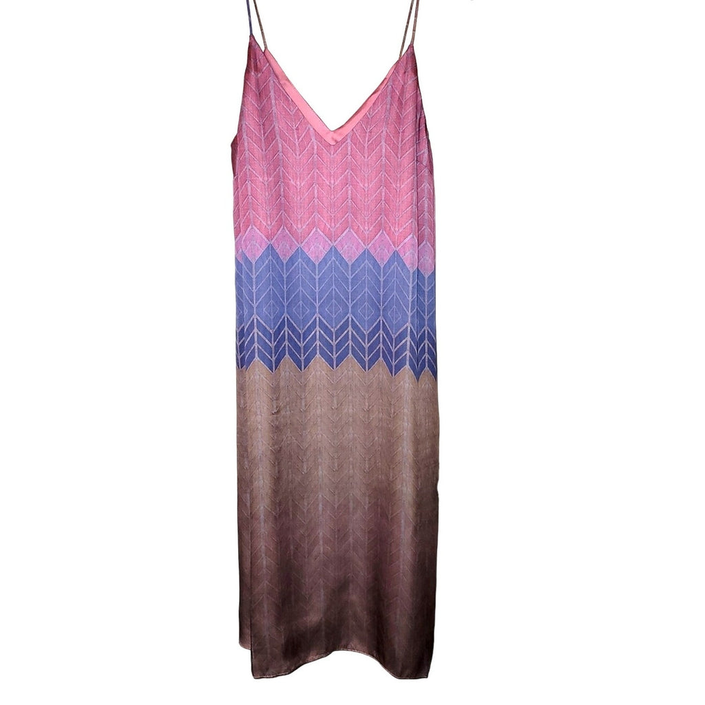 Anthropologie Morgan Carper Chevron Stripe Slip Dress Size Medium Anthropologie