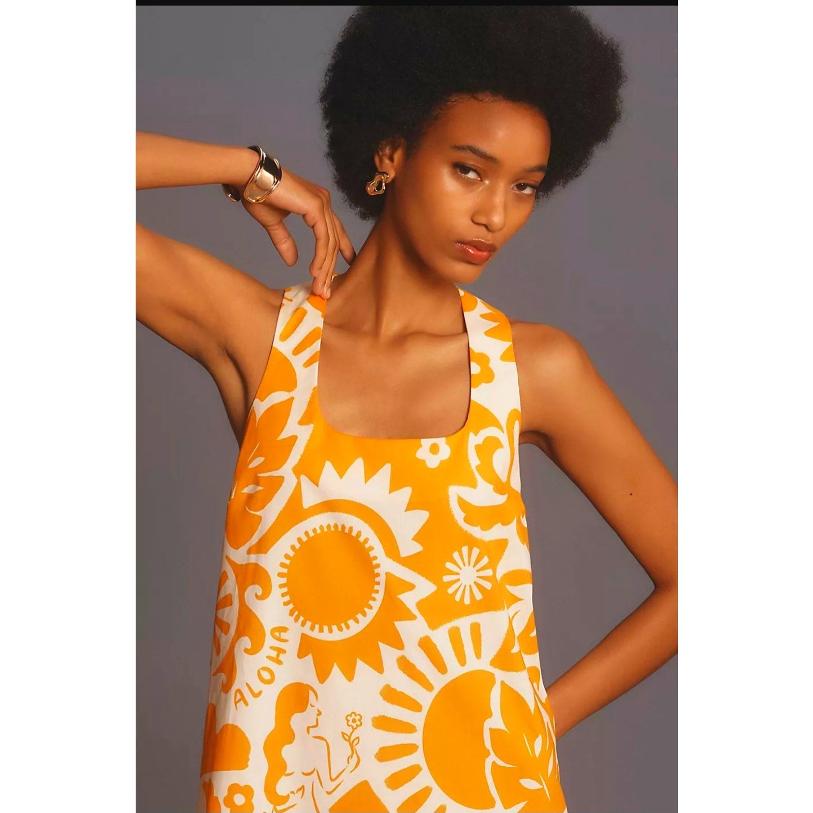 Anthropologie Corey Lynn Calter Sleeveless Scoop-Neck Mini Dress $178 MEDIUM