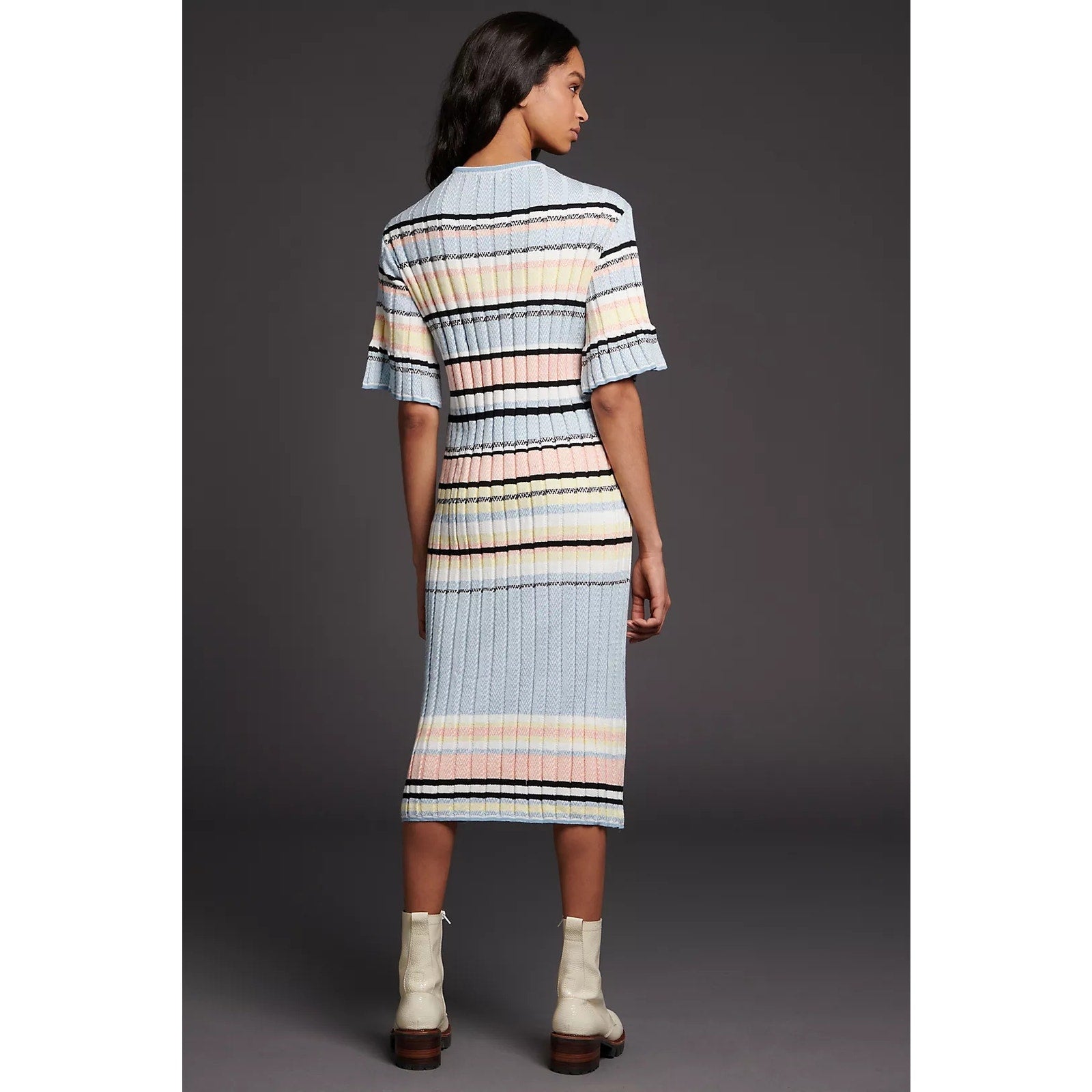 New Anthropologie MAEVE Roberta Maxi Sweater Dress $148 MEDIUM PETITE  MP (LP)