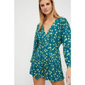 NEW Free People Lagoon Lamour Floral Romper $97 Sz 12 Boho Adjustable Waist