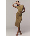Anthropologie Sleeveless Cutout Knit Midi Dress MEDIUM Green Anthropologie