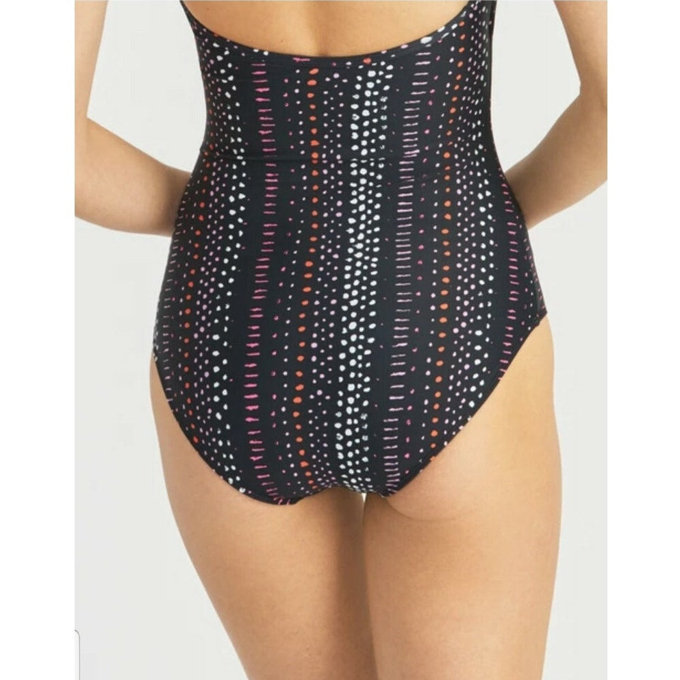 New Anthropologie Rachel Dot Dash One Piece Swimsuit Size Small