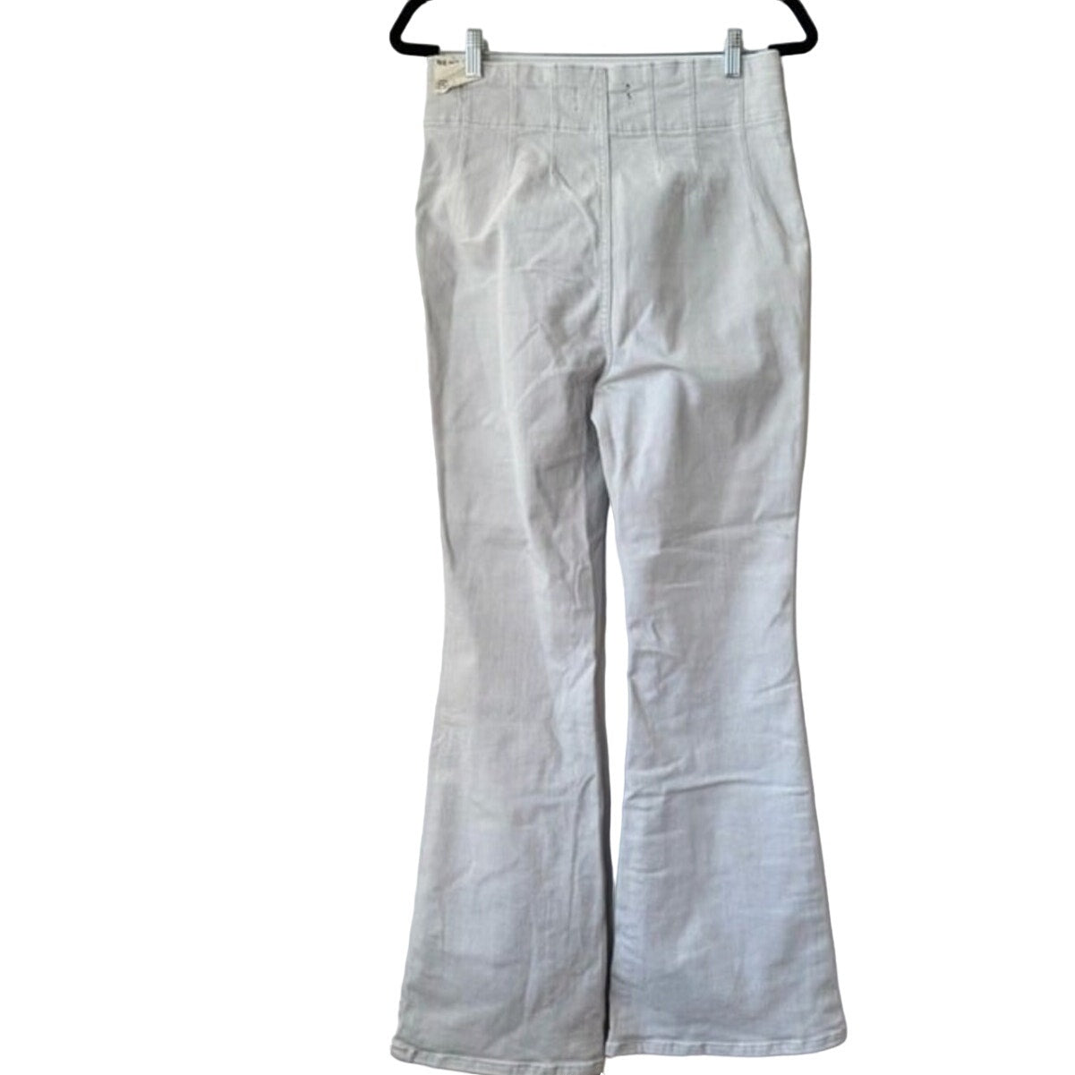 New Free People We The Free Jayde Flare Jeans $98 SIZE 32 Light Gray