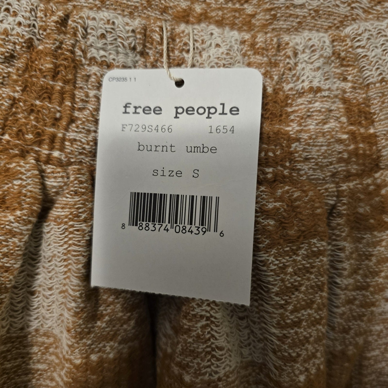 New Free People Burnt Umber Plaid Holly Go Lightly Tweed Mini Skirt $88 Small