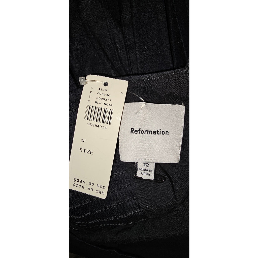 Anthropologie Reformation Long Sleeve Square-Neck Mini Dress