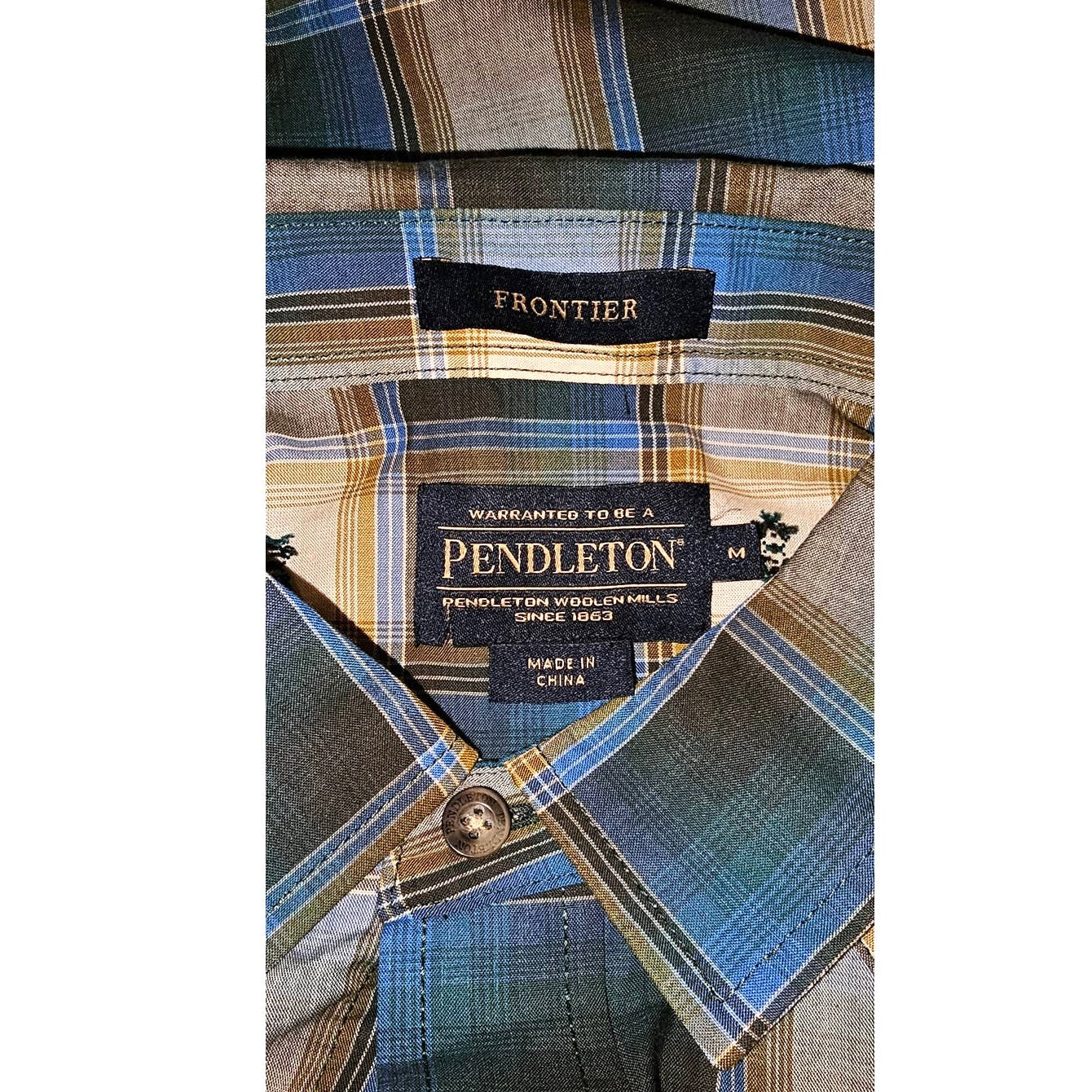 New Urban Outfitters Pendleton Long Sleeve Plaid Button Down Shirt $98 MEDIUM