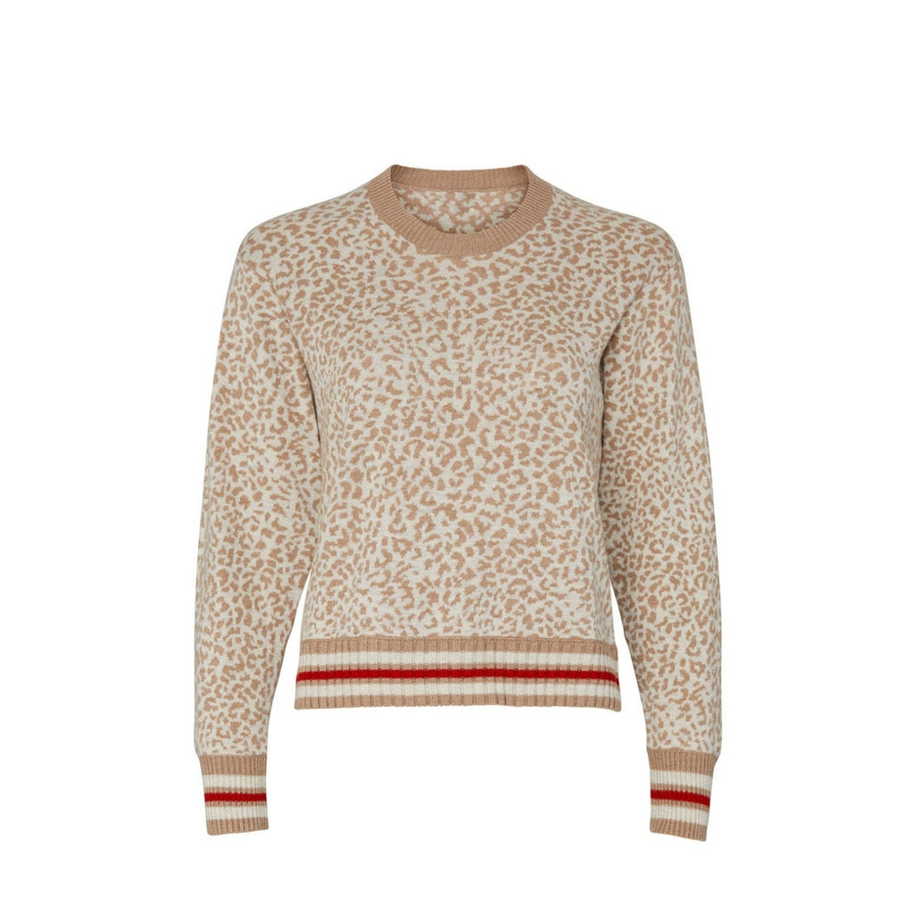 New Anthropologie Leo Leopard Pullover Sweatshirt by Splendid $178 Size Small