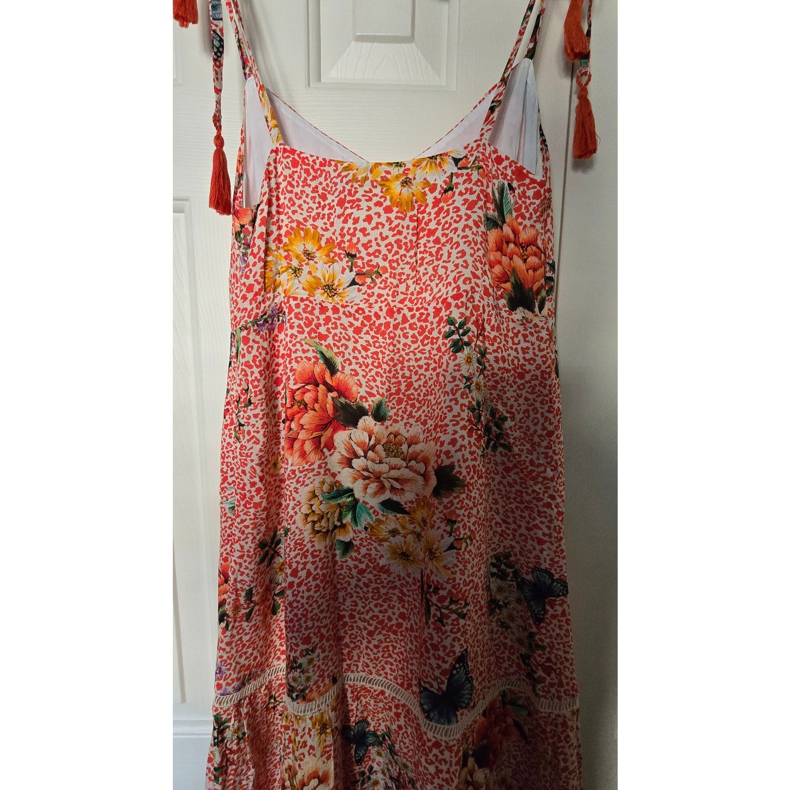 Anthropologie Verbena Floral Midi Dress