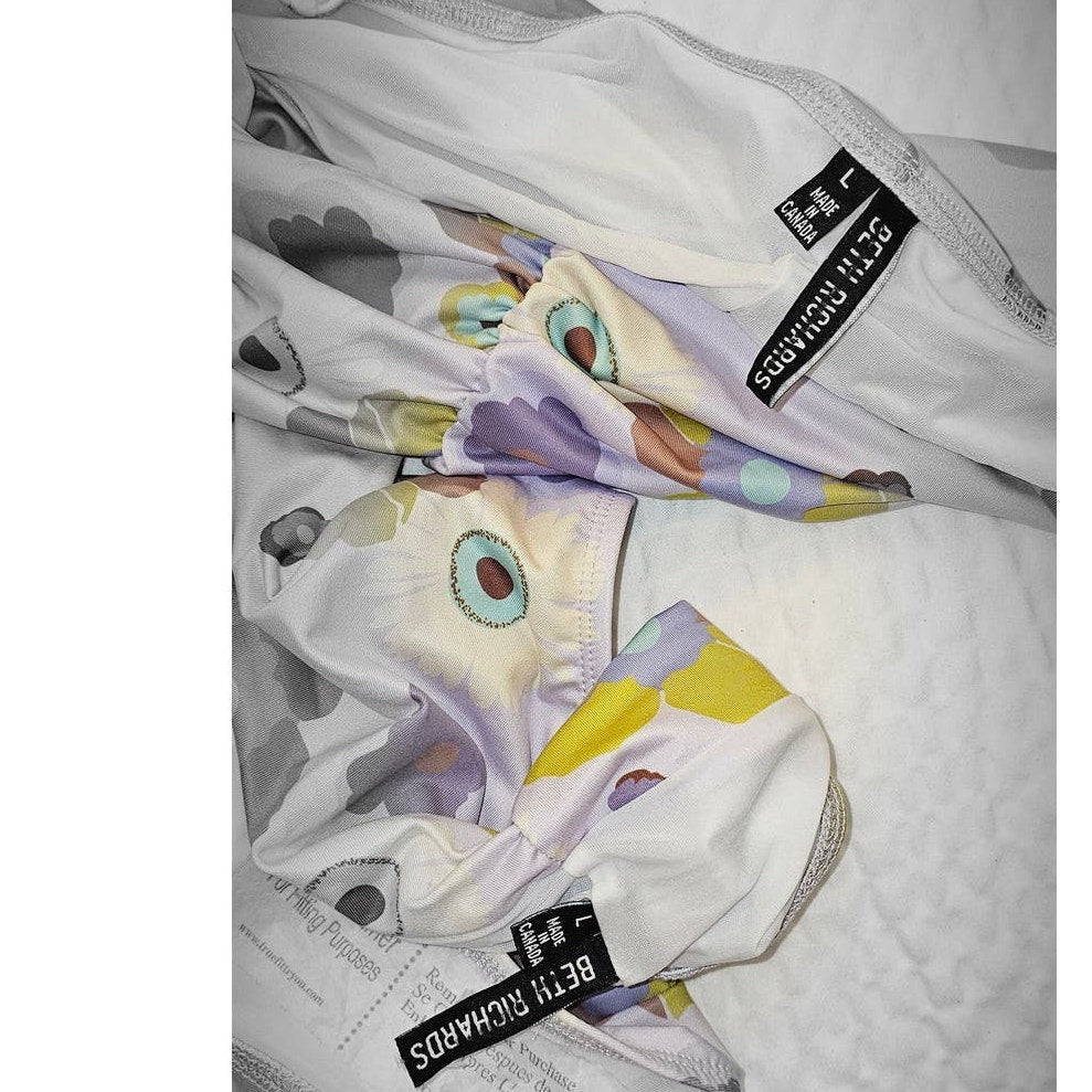 New Free People x Beth Richards Delrey Floral Bikini Top + Bottoms $240 LARGE