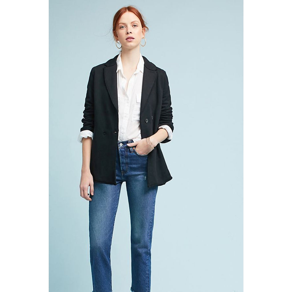 New Anthropologie x George Loves Braelynn Blazer $185 BLACK Small S