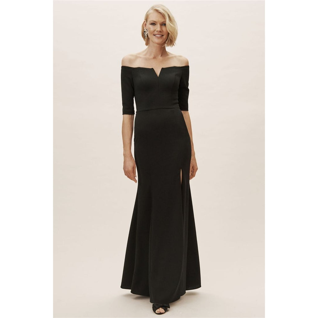 New Anthropologie BHLDN Emile Dress $230 SIZE 4 Black