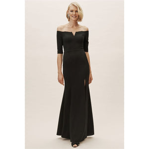 New Anthropologie BHLDN Emile Dress $230 SIZE 4 Black