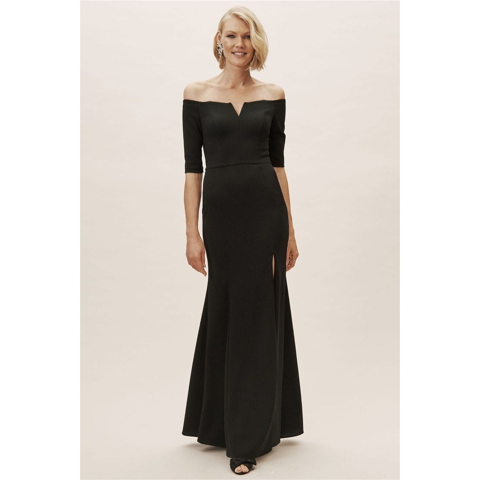 New Anthropologie BHLDN Emile Dress $230 SIZE 4 Black