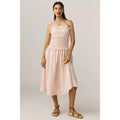 Anthropologie For Love & Lemons Petal Smocked Midi Dress XL Gingham Anthropologie