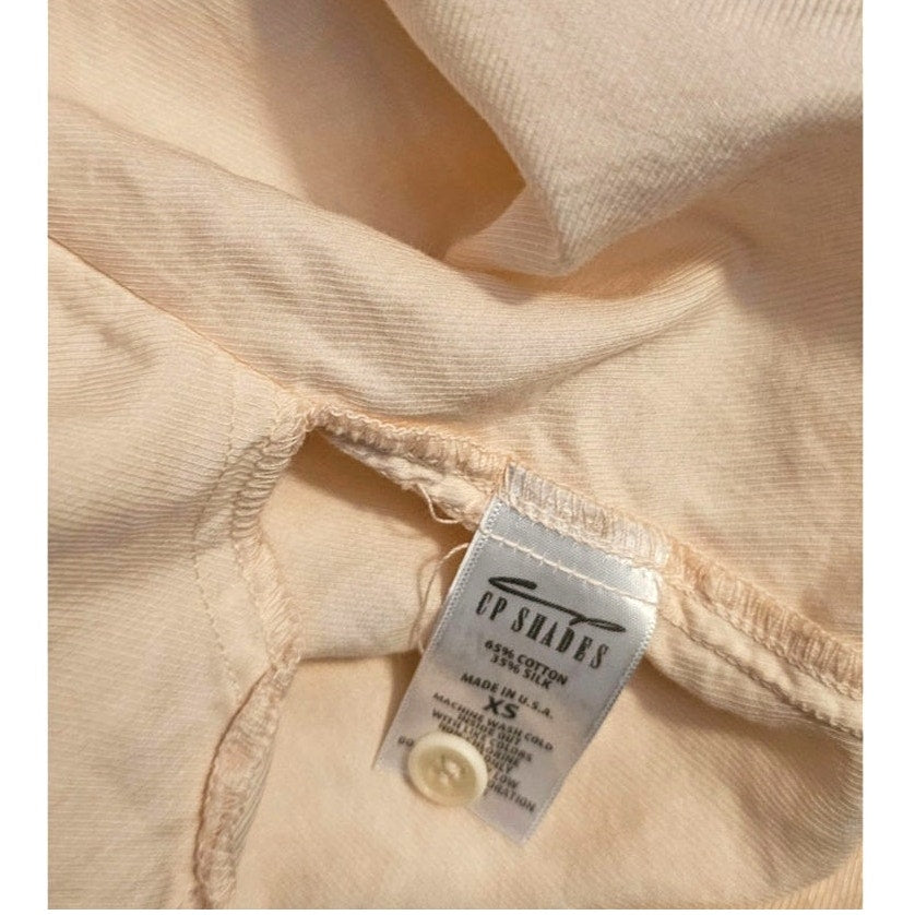 Free People x CP Shades Jasmine Tunic Cotton/Silk Blend XS Pink free people x cp shades