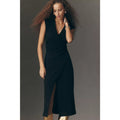 Anthropologie Sleeveless Knit Hardware A-Line Midi Dress SMALL Black Anthropologie