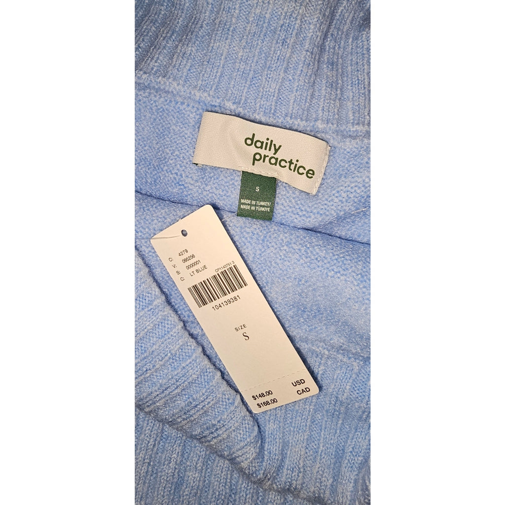 Anthropologie Daily Practice Off-Shoulder Foldover Midi Sweater Dress S Anthropologie