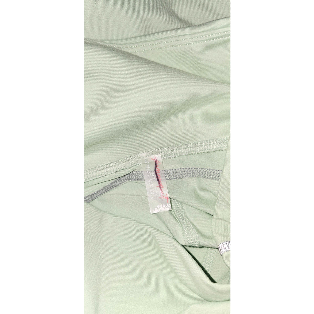 Free People MOVEMENT You're A Peach Leggings X-SMALL Cactus Mint POCKETS Free People
