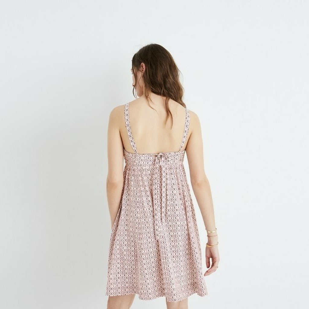 NEW J Crew Madewell Silk Convertible Halter Dress in Echo Grid Size 4