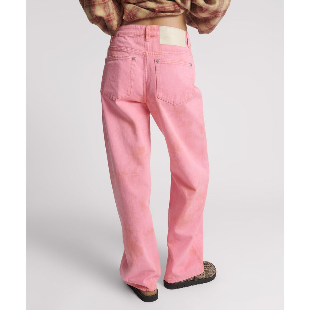 Free People One Teaspoon Jackson Mid-rise Wide-leg Jeans