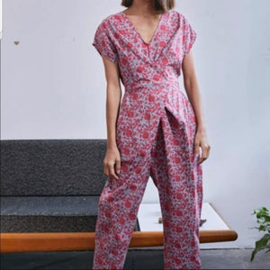 NEW Anthropologie Venus Wrap Jumper Size XS Jumsuit Floral