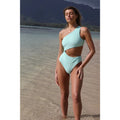 Free People x Beach Riot Celine Ribbed One-Piece Swimsuit X-SMALL Blue Free People