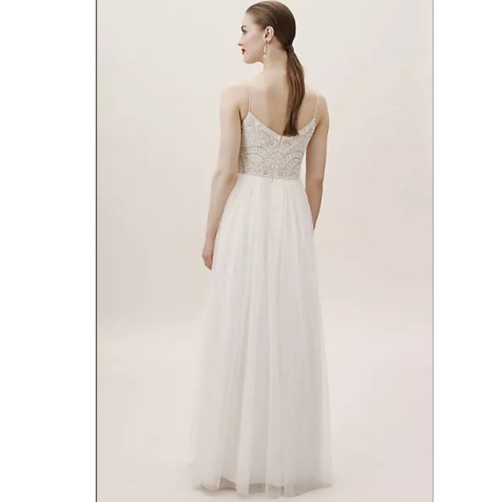 Anthropologie Bhldn Avaline Dress Beaded