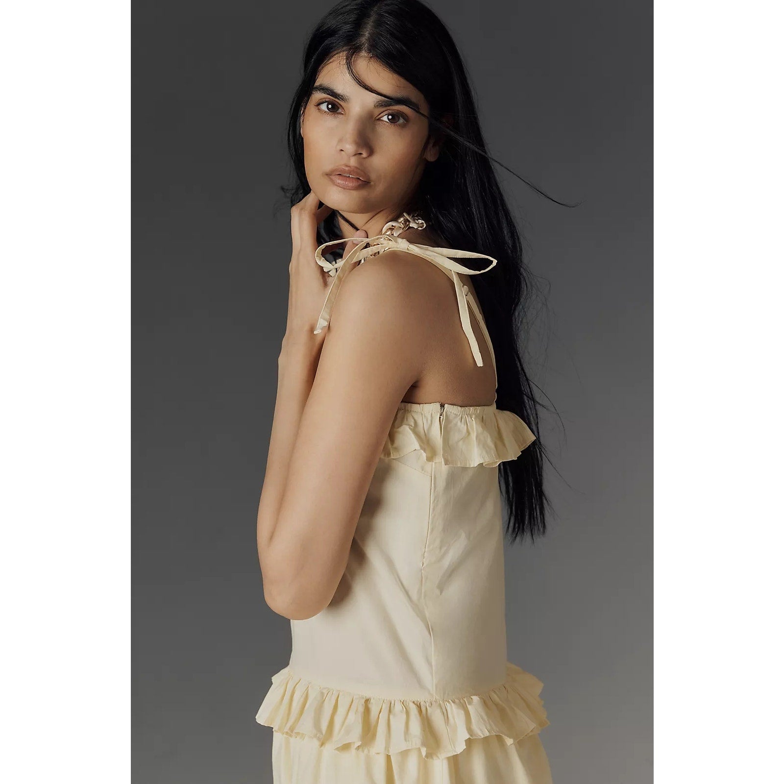 ANTHROPOLOGIE Emma Mulholland on Holiday Ruffle Bubble Mini Dress SMALL Anthropologie