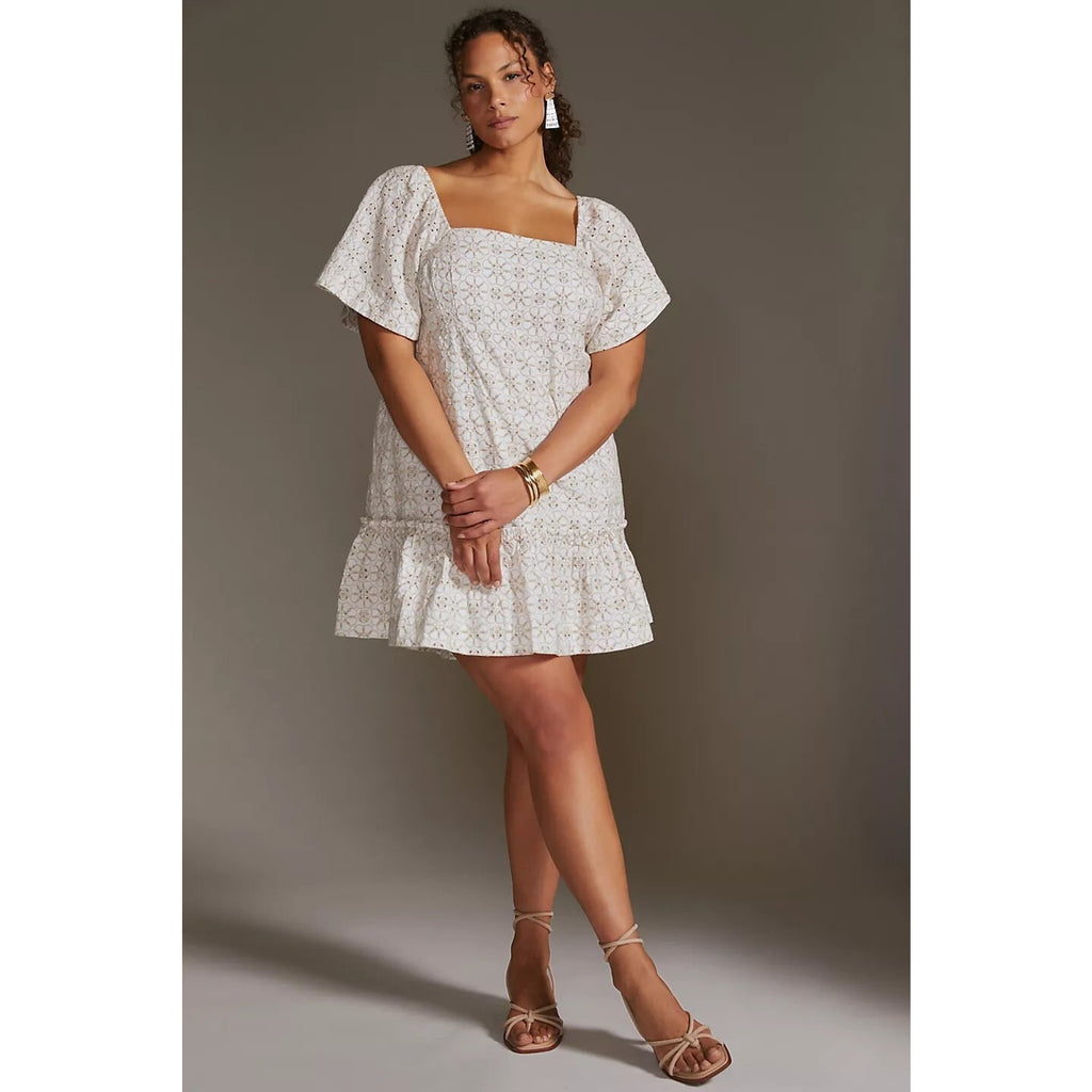 New Anthropologie Maeve Smocked Tunic Mini Dress Size 1X