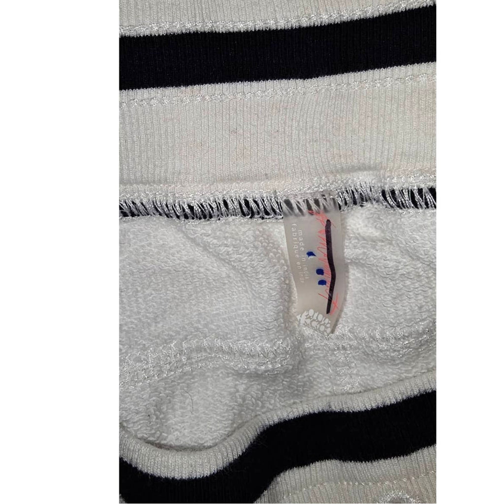 New Free People Crystal Sports Embroidered Harem Jogger Pants $198 LARGE White