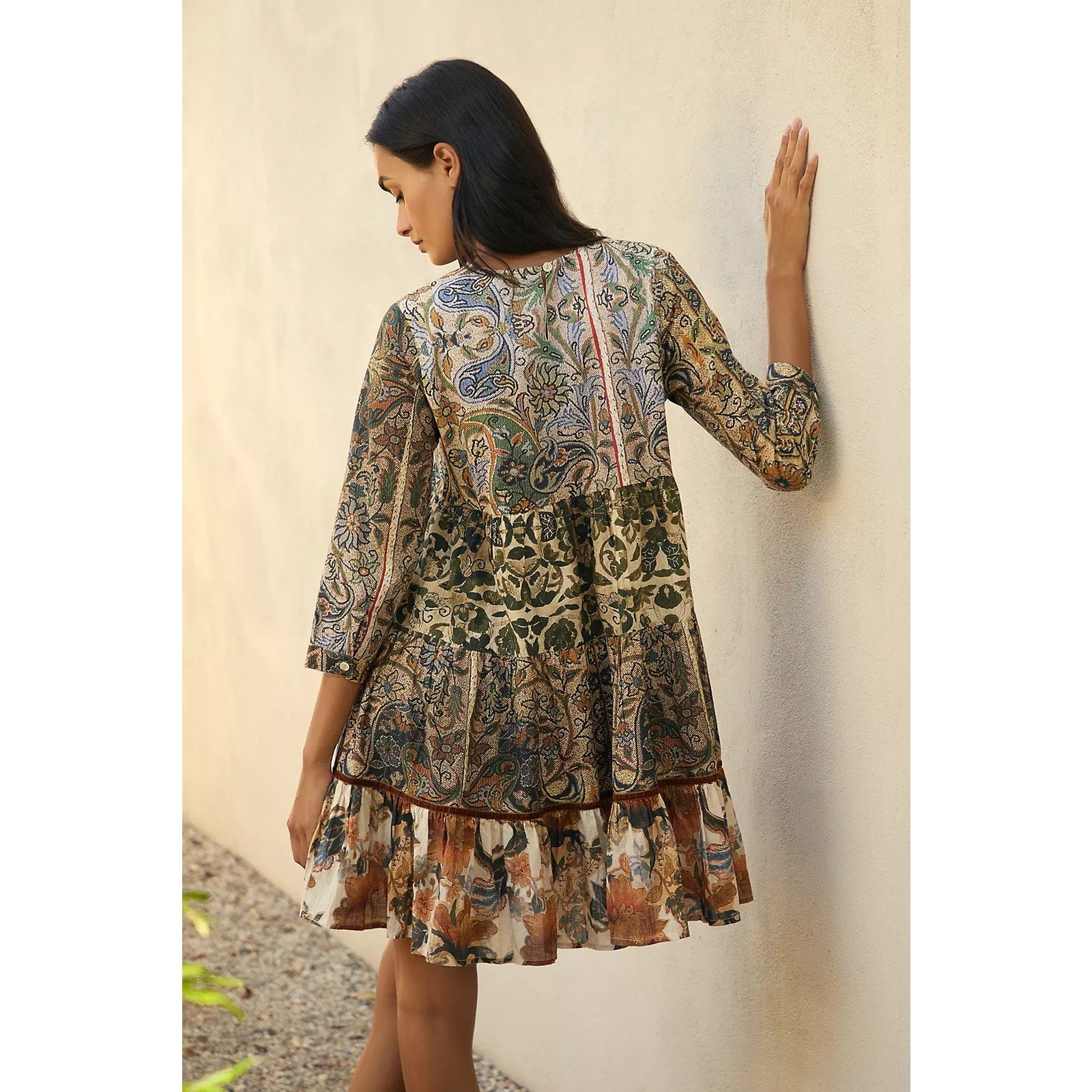New Anthropologie Ro's Garden Rene Mini Dress $185 XS Floral Resortwear