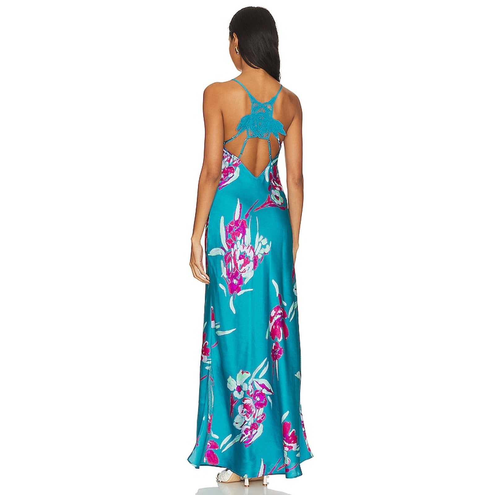 Free People Forever Yours Floral Slip Maxi Dress