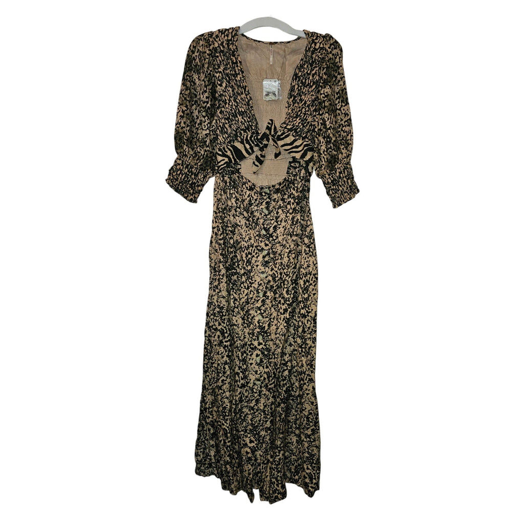 New Free People FP String Of Hearts Maxi Dress $188 SMALL Crean