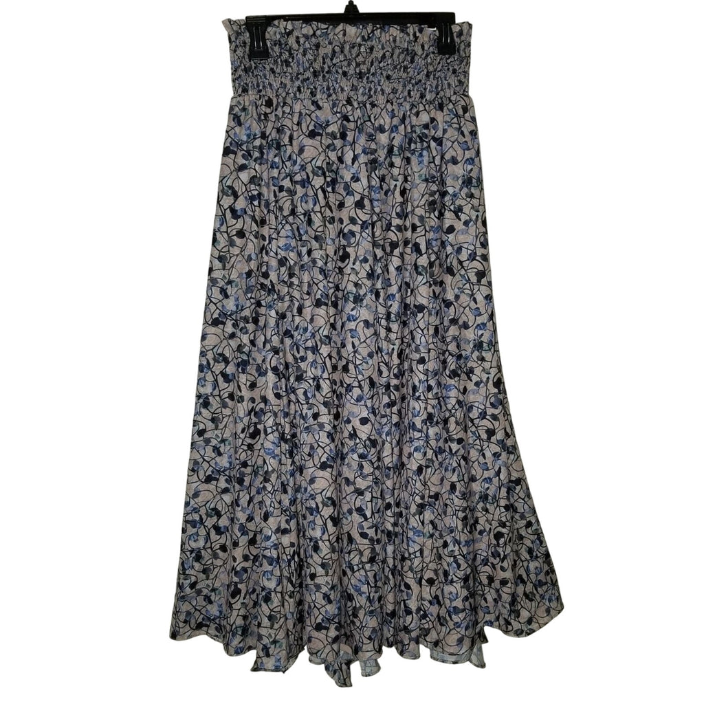 New Anthropologie Keshika Ruffled Midi Skirt Mynah's Reynu Taandon $178 SMALL Anthropologie