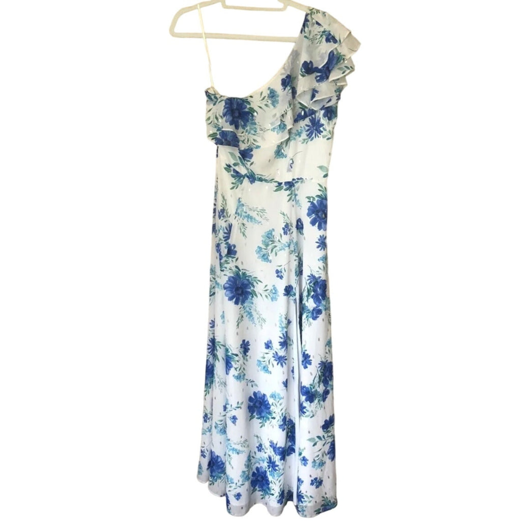 New ANTHROPOLOGIE Yumi Kim Love Always One-Shoulder Maxi Dress $268 SIZE 12
