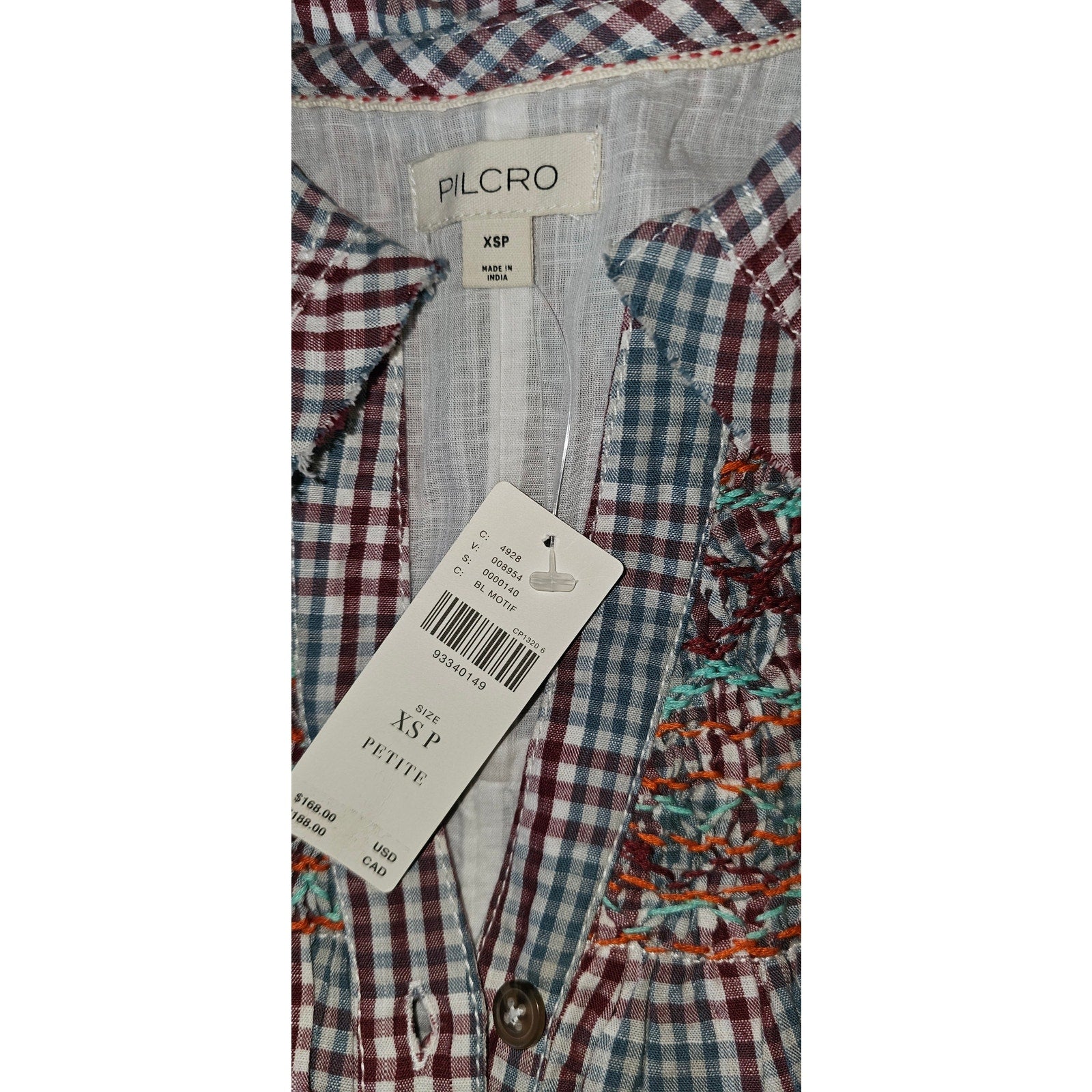 Anthropologie Pilcro Short-Sleeve VNeck Smocked Babydoll Mini Dress