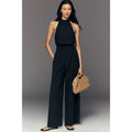 Anthropologie Let Me Be CMS Cotton Halter Jumpsuit MEDIUM Black Anthropologie